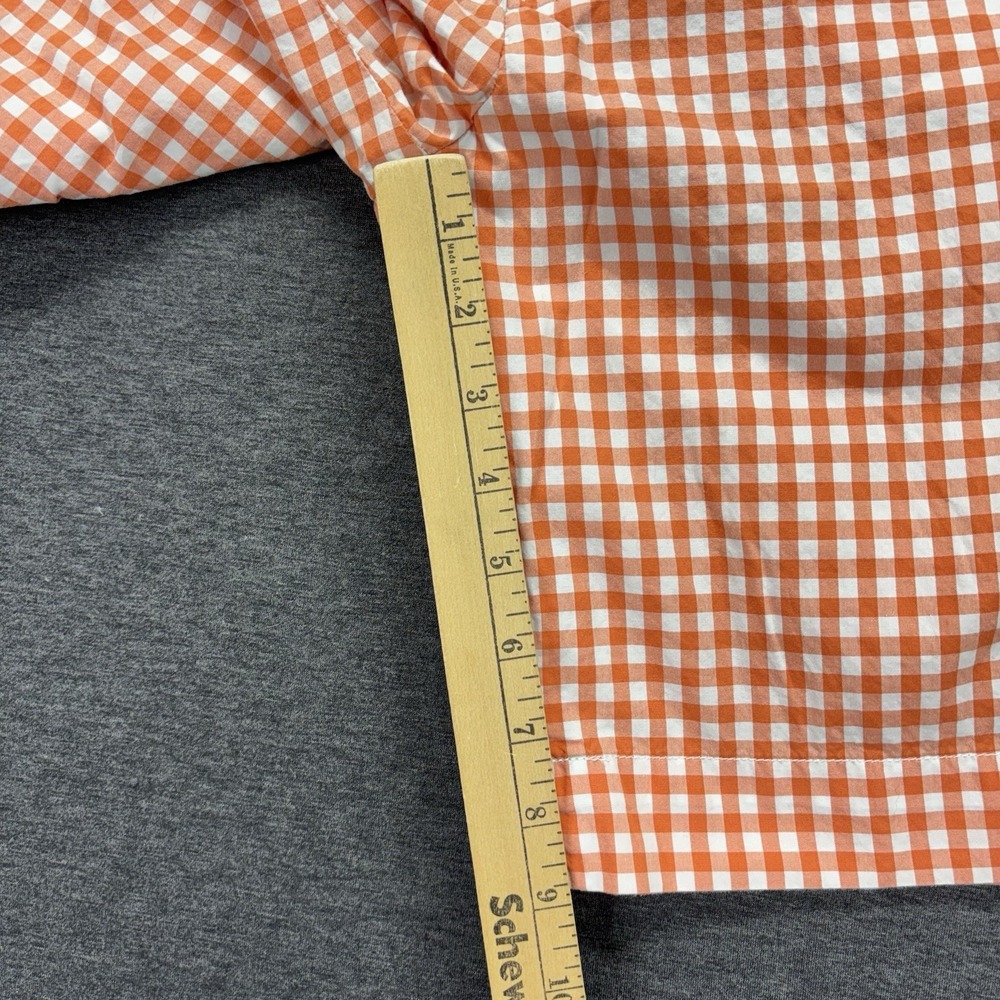 Vintage Polo Ralph Lauren Suffield Shorts Mens 35x9 Orange Gingham Check Preppy - Picture 5 of 13